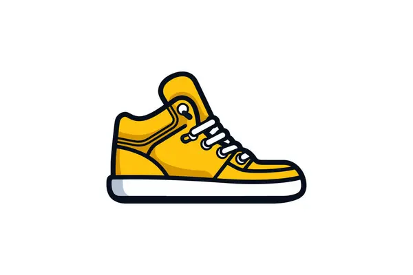 Sneakers Vector Logo Ontwerp Template — Stockvector