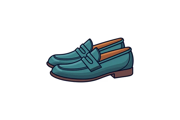 Shoes Flat Icon Vector Illustration — Stock Vector