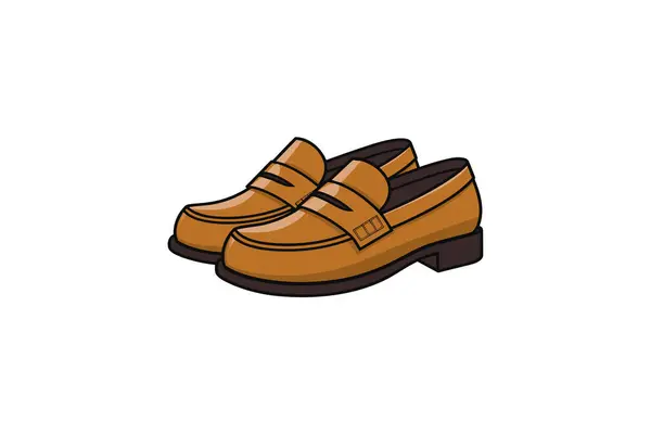 Couleur Chaussures Chaussures Mode Vecteur Illustration — Image vectorielle