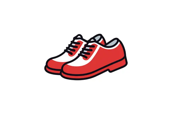 Sneakers Vector Icon Isolated White Background — Stock Vector
