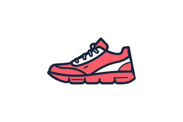 Sneakers Icon Design Vector Illustration Template — Stock Vector