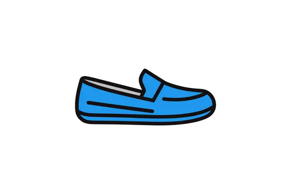 Иконка Векторного Цвета Обуви — стоковый вектор