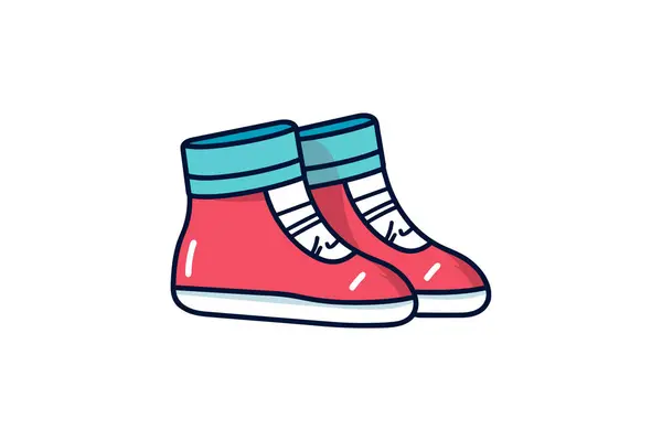 Ilustración Vectorial Par Zapatos — Vector de stock