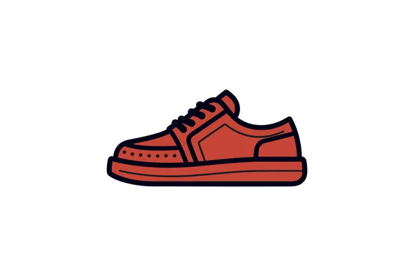 Design Vetor Logotipo Ícone Sapato —  Vetores de Stock