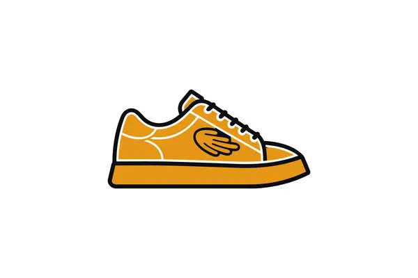 Sneakers Illustration Vectorielle Sur Fond Blanc — Image vectorielle