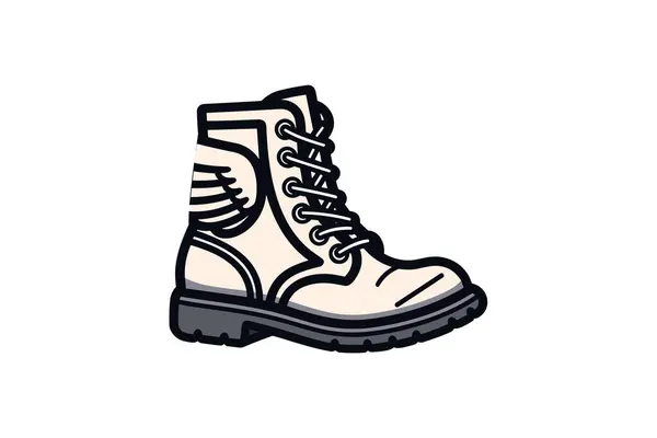 Winter Boots Color Icon Cartoon Illustration — Stock Vector