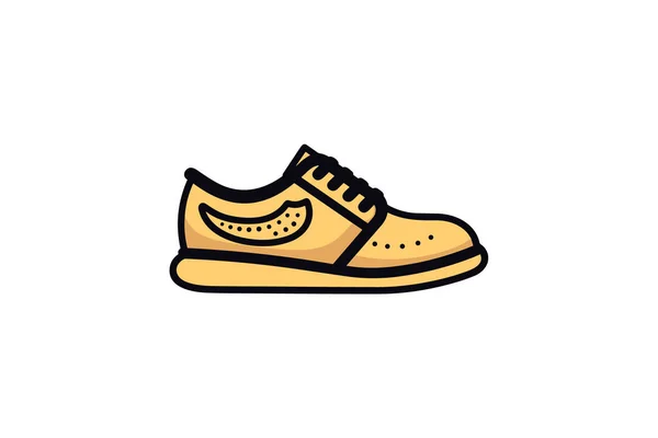 Modelo Vetor Design Ícone Sapatos — Vetor de Stock