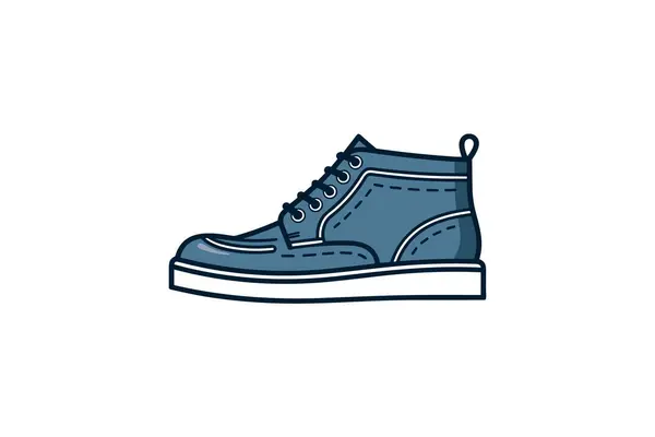 Blå Sneaker Skor Ikon — Stock vektor