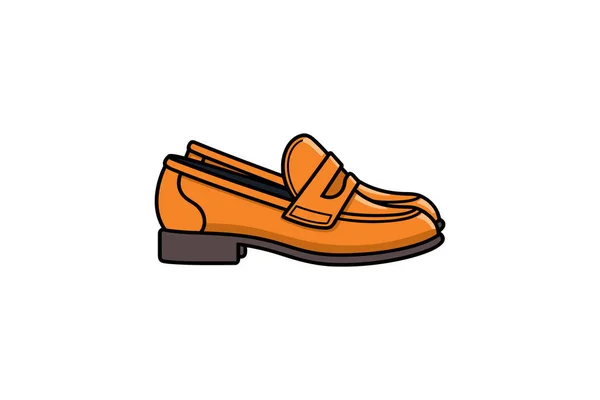 Chaussures Couleur Icône Illustration Vectorielle Élégante — Image vectorielle