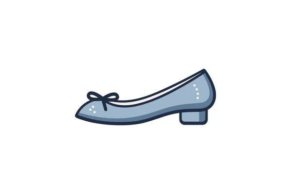 Shoes Flat Color Icon — Stock Vector