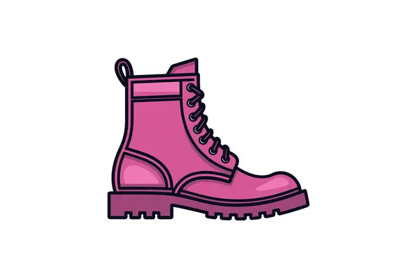 Isolated Pink Rubber Boots Icon — Stock Vector