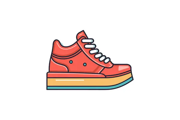 Vector Illustration Sneakers — Stock Vector