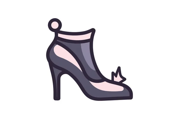 Schuh Farbe Symbol Für Web — Stockvektor