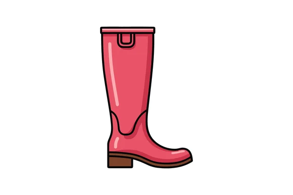 Rubber Boots Icon Outline Style — Stock Vector