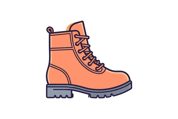 Color Vector Illustration Boots Icon — Stock Vector