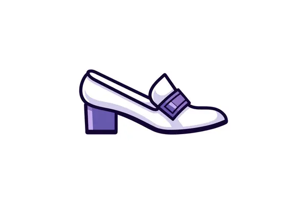 Schuh Symbol Vektor Schriftzug — Stockvektor