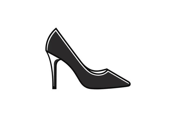 女性の靴のアイコン ベクターのイラスト 女性の靴 — ストックベクタ