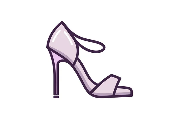 妇女的鞋子图标 卡通风格 — 图库矢量图片
