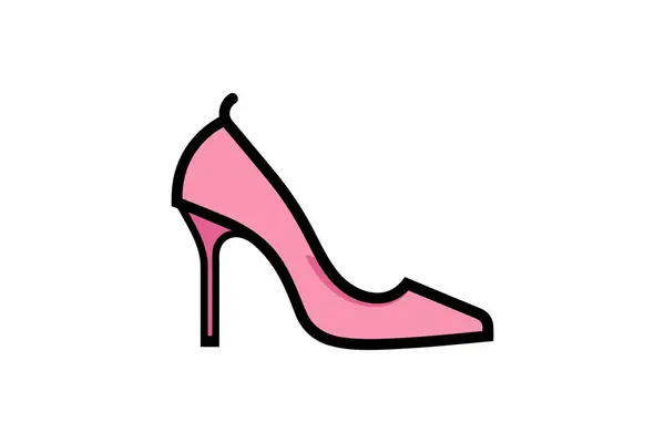 Kadın Ayakkabısının Vektör Çizimi — Stok Vektör