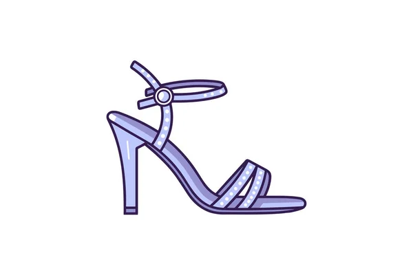 Ilustração Vetorial Ícone Sapatos Femininos — Vetor de Stock