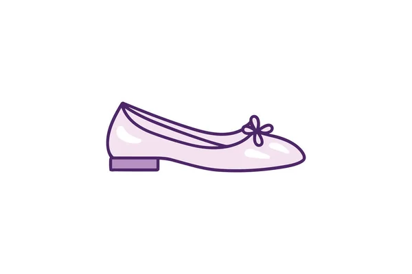 女性の靴アイコン 女性の服のフラットデザイン — ストックベクタ