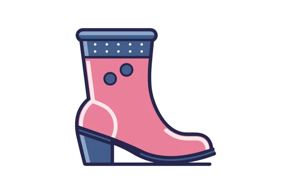 Boots Icona Vettore Isolato Sfondo Bianco Vostro Web Mobile App — Vettoriale Stock