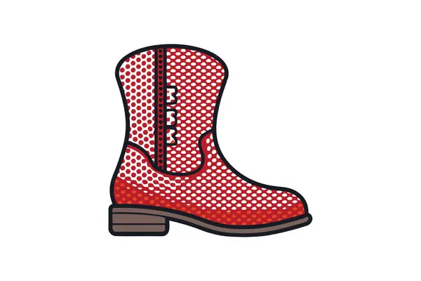 Boot Boot Icon Doodle Vector — Stock Vector