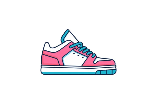 Deporte Zapatos Icono Vector Ilustración — Vector de stock