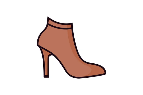Векторная Иллюстрация Обуви Прозрачном Фоне Символы Высшего Качества Векторная Линия — стоковый вектор