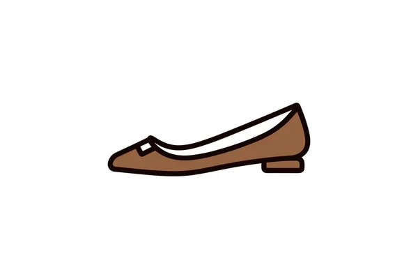 Взуття Вектор Значок Ілюстрація Значка Взуття — стоковий вектор