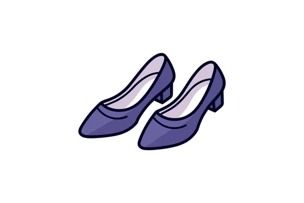 Weibliche Schuhe Vektorsymbol — Stockvektor