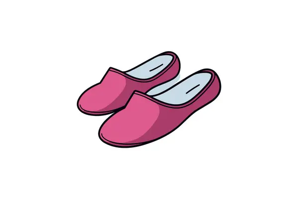 Paar Roze Sneakers Icoon Cartoon Stijl — Stockvector