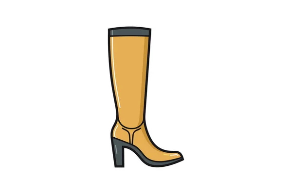 Vector Sketch Boots Icon Fashion Shoes — Stock Vector