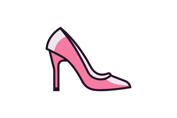 靴アイコンベクター フラットラインサイン 単離された輪郭のシンボル イラスト — ストックベクタ