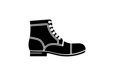 Mavi Başparmak Derbisi Ayakkabıları ve Ayakkabı Düz Renk Simgesi seti beyaz arka plan düz renk çizimi mükemmel