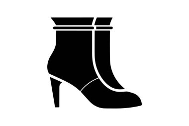 Boots Earthy Kahverengi Ayakkabılar ve Düz Renk Simgesi seti beyaz arkaplan düz renk vektör resimleme mükemmel