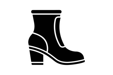 Sarı Eyer Ayakkabıları ve Ayakkabı Düz Renk Simgesi seti beyaz arkaplan düz renk vektör illüstrasyon pikseli mükemmel