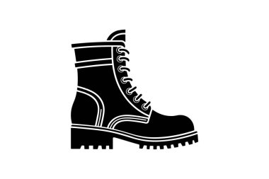 çizmeler siyah renk simgesi
