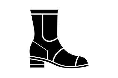 Leopar Topukları Pompa Kadın Ayakkabıları ve Düz Renk Simgesi Beyaz arkaplan düz renk çizimi pikseli mükemmel