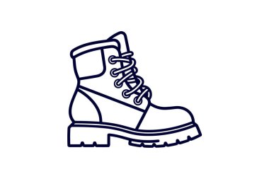 Mor Çizmeler Ayakkabılar ve Düz Ayakkabılar Düz Renk Simgesi beyaz arka plan düz renk çizimi mükemmel