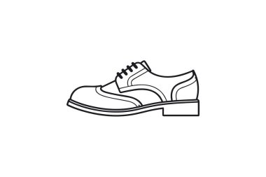 Derby Bot Ayakkabıları ve Ayakkabı Düz Renk Simgesi seti beyaz arkaplan düz renk vektör resimleme mükemmel