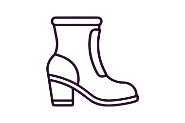 Sarı Eyer Ayakkabıları ve Ayakkabı Düz Renk Simgesi seti beyaz arkaplan düz renk vektör illüstrasyon pikseli mükemmel