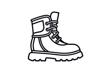 Kanat ucu Brogue Ayakkabıları ve Ayakkabı Düz Renk Simgesi seti beyaz arkaplan düz renk vektör resimleme mükemmel