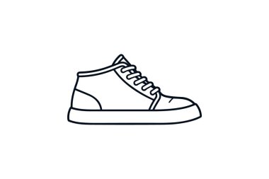 Chunky Spor Ayakkabıları renkli kadın ayakkabıları ve Düz Renk Simgesi beyaz arkaplan düz renk çizimi pikseli mükemmel