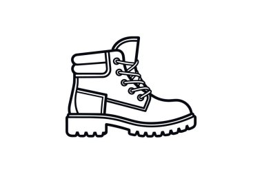 Smokin Ayakkabıları ve Ayakkabı Düz Renk Simgesi seti beyaz arkaplan düz renk çizimi mükemmel