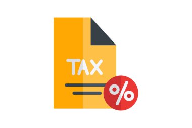 Vergi günü simgesi vektör çizimi