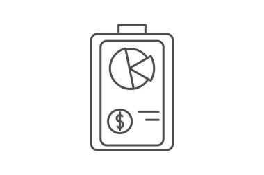 Para ikonunun vektör illüstrasyonu. para ve para vektör simgesi.