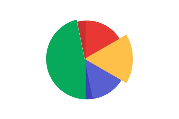 Pasta grafiği vektör illüstrasyonu