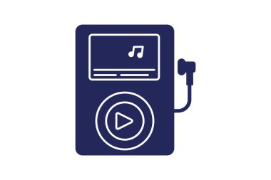 müzik, melodi, ritim, ritim, ritim, simge beyaz arkaplan vektörü illüstrasyon pikselinde izole edilmiş mükemmel