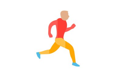 aralık eğitimi, HIIT, beyaz arkaplan vektör resimlemesi üzerine izole edilmiş simge mükemmel